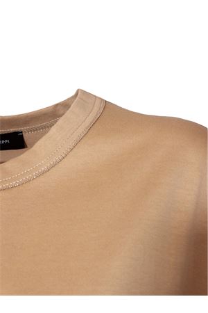 T-shirt a manica corta in jersey di cotone beige FABIANA FILIPPI | JED266F133L7960157